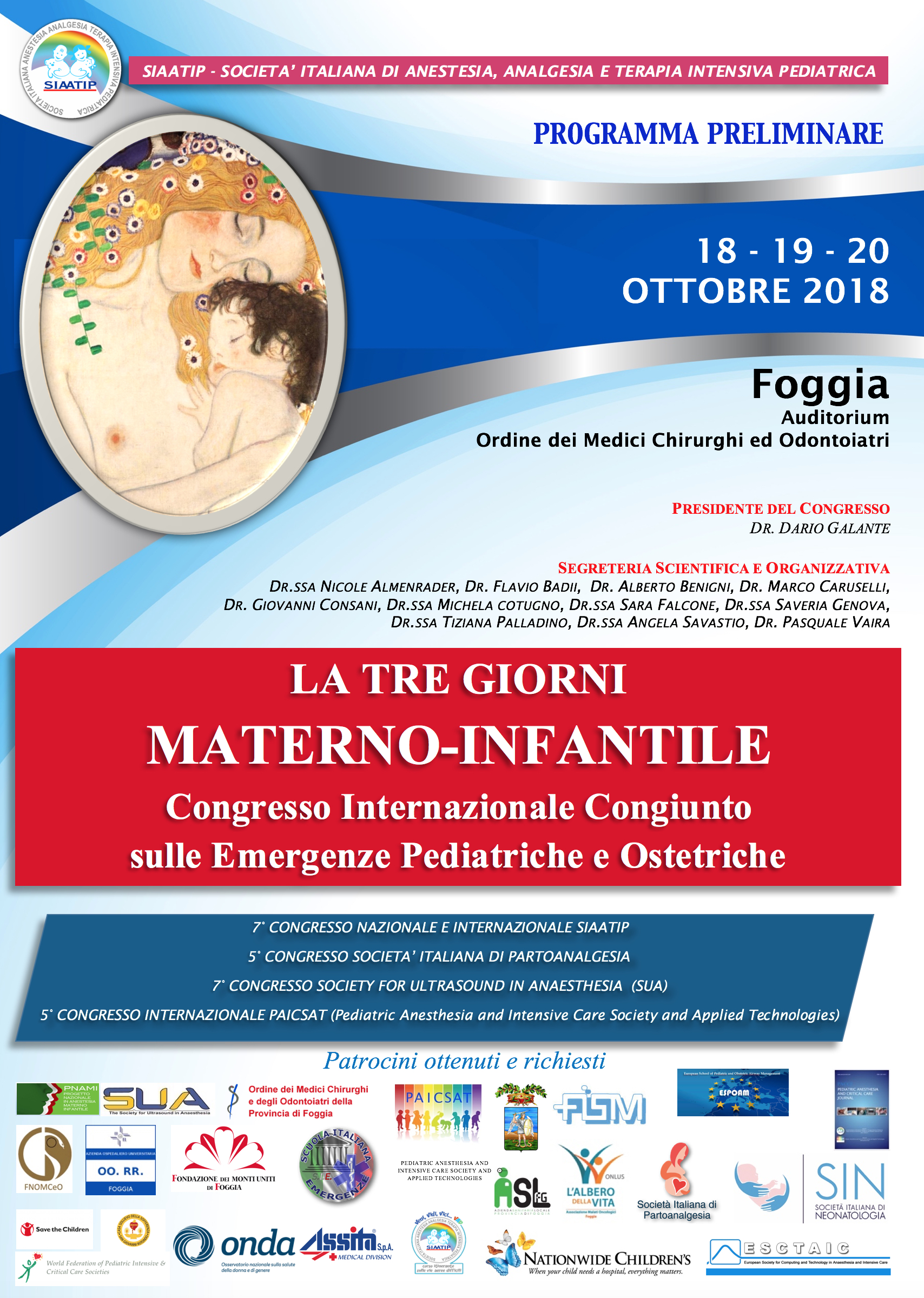 LOCANDINA CONGRESSO SIAATIP 2018